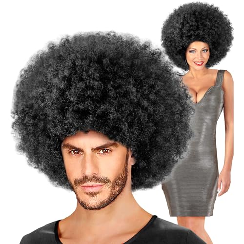  BLACK JIMMY OVERSIZED WIG in polybag -